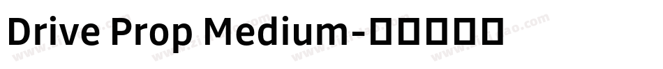 Drive Prop Medium字体转换
